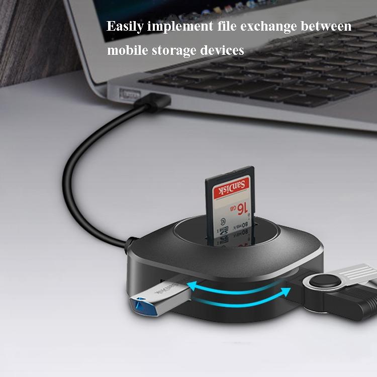 High-Speed 3-Port Usb Hub With Tf / Sd Card Reader 6