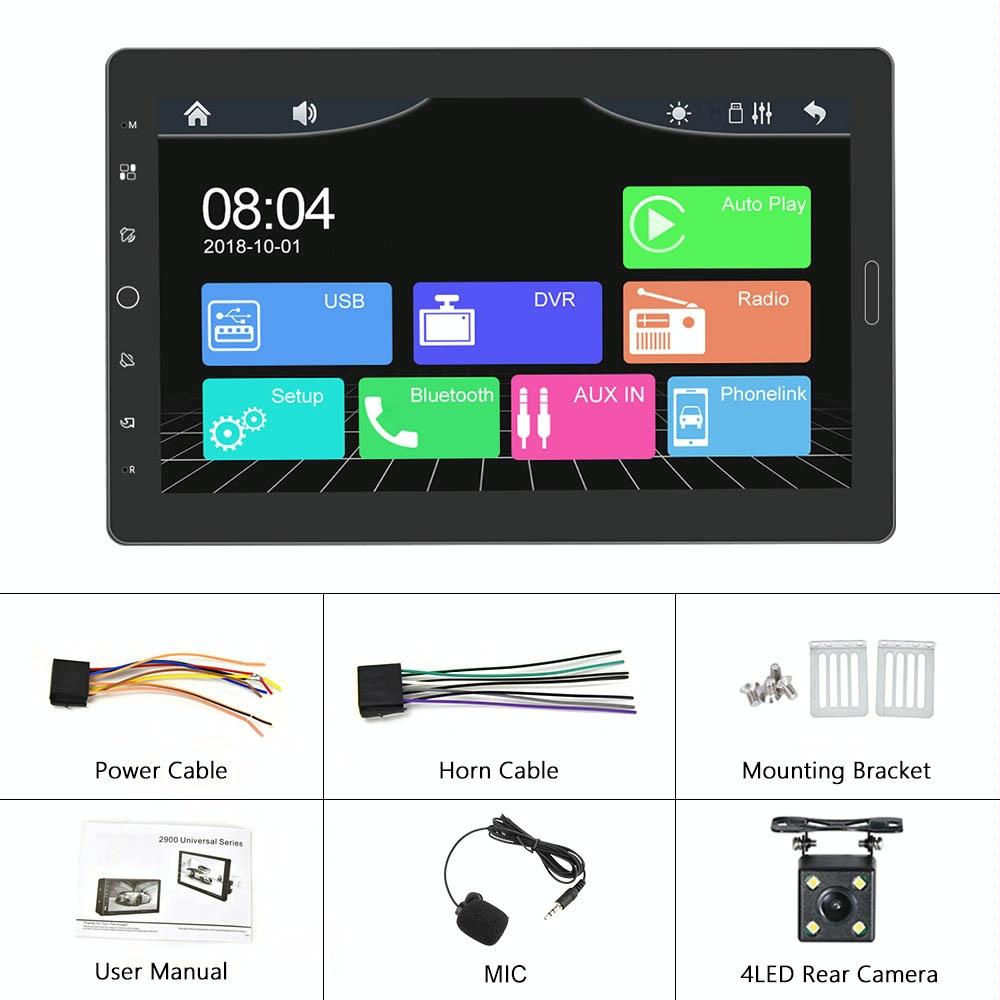 10.1 Inch Full Screen Car Mp5 Player With Wired Carplay - Standard + 4 Camera 3