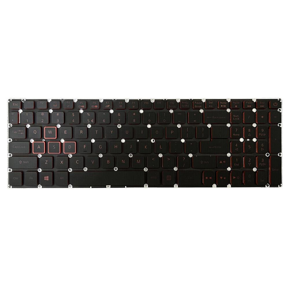 Red Backlit Laptop Keyboard - us Version - For Acer Nitro 5 An515-43 7