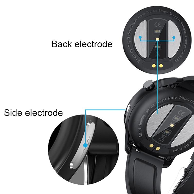 1.3 Inch Blue Silicone Heart Rate Smart Watch 7