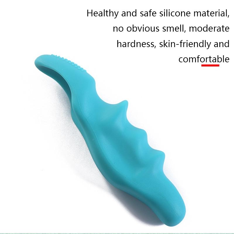 Silicone Thumb Massager For Muscle Relaxation And Fascia Massage Blue 5