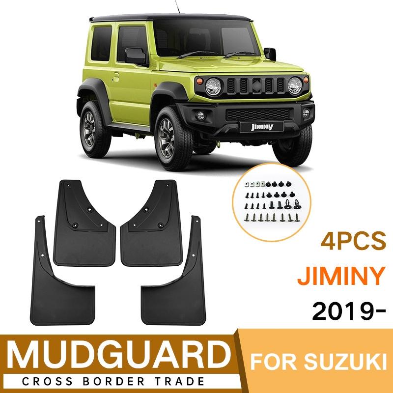 For Suzuki Jimny 2019-2023 4Pcs / Set Car Auto Soft Plastic Splash Flaps Fender Guard 3