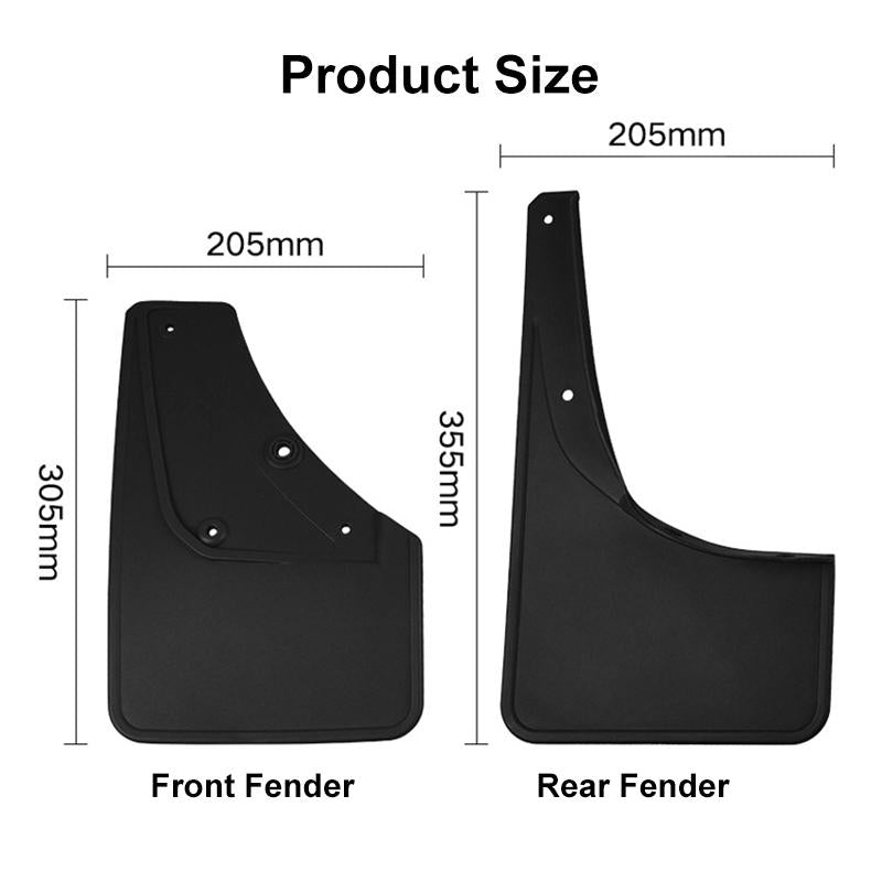 For Suzuki Jimny 2019-2023 4Pcs / Set Car Auto Soft Plastic Splash Flaps Fender Guard 4