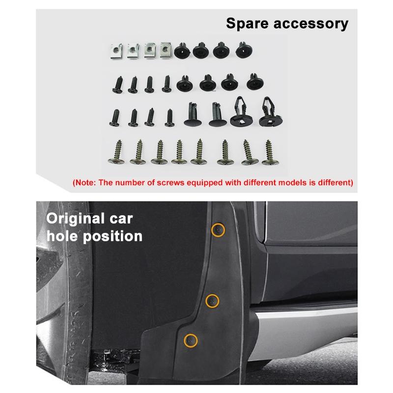 For Suzuki Jimny 2019-2023 4Pcs / Set Car Auto Soft Plastic Splash Flaps Fender Guard 6