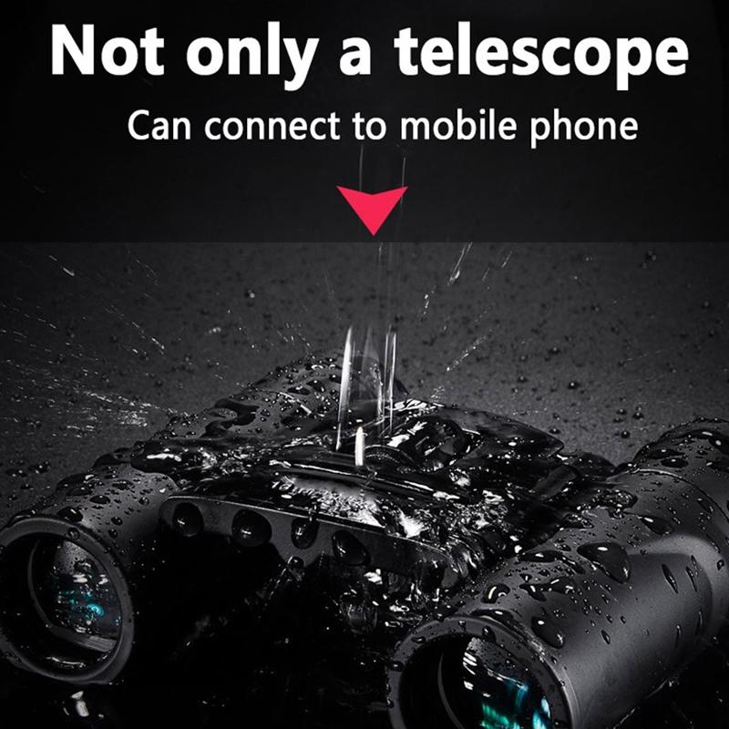 Foldable Hunting Binoculars for Outdoor Adventures - 200 X 25 With Phone Clip 9