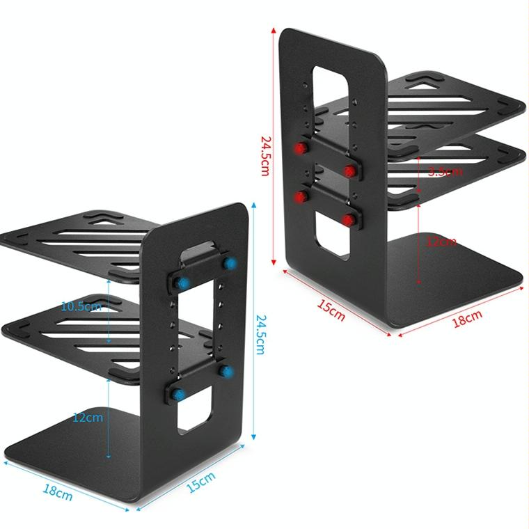 Double Layer Portable All-aluminum Laptop Stand with Cooling Speaker 4