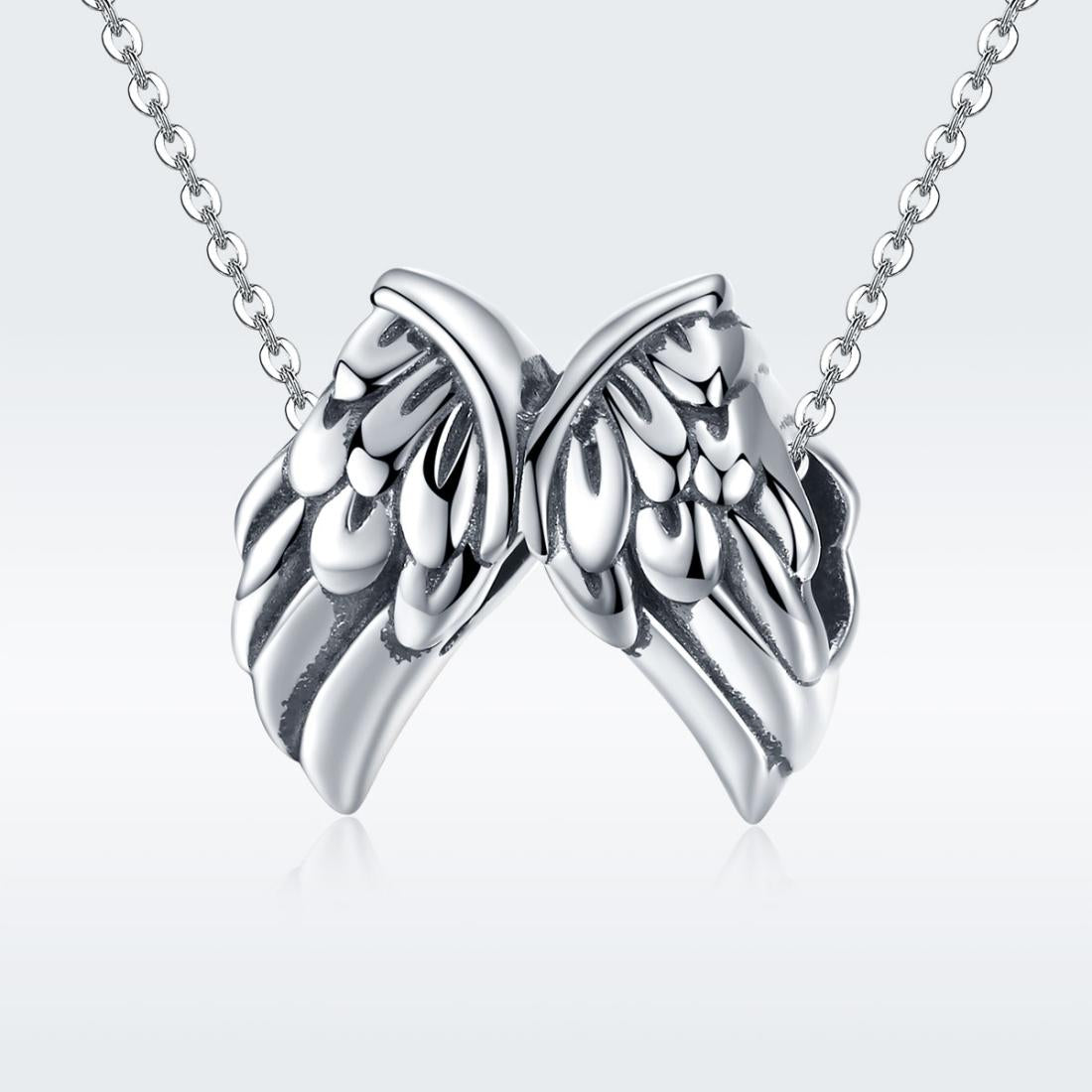 925 Sterling Silver Angel Wing Beads For Diy Bracelet Bead+Chain Style - Bead + Chain 3