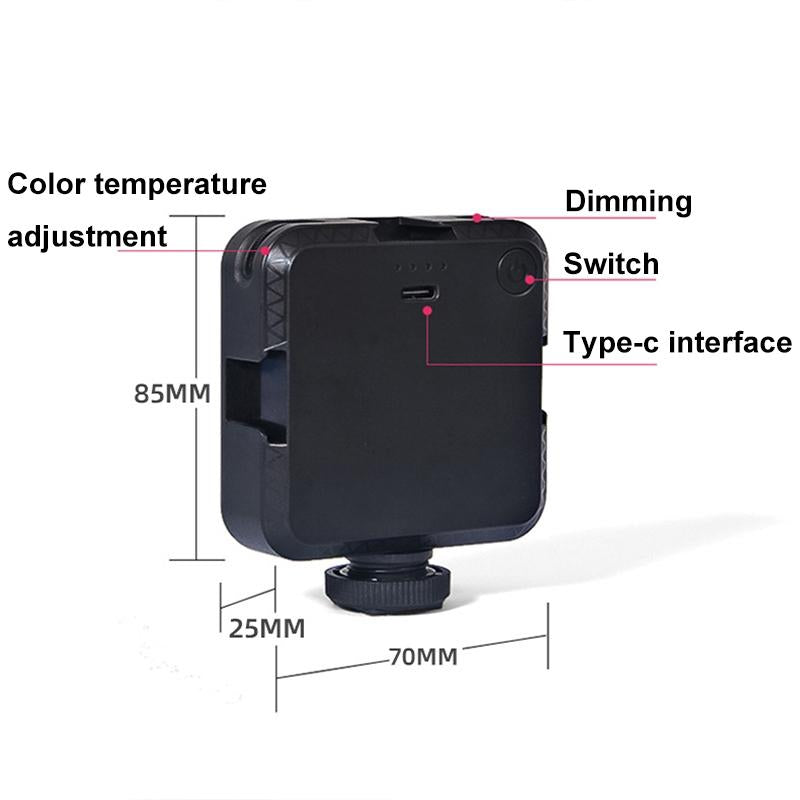 Portable 64-led Video Conference Laptop Light - Clip + Tripod Set 4