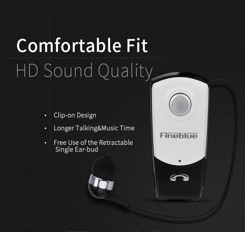 Retractable Bluetooth Headset with Caller Vibration Reminder 3