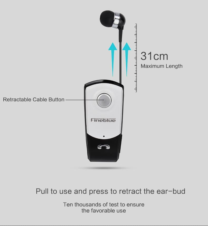 Retractable Bluetooth Headset with Caller Vibration Reminder 6