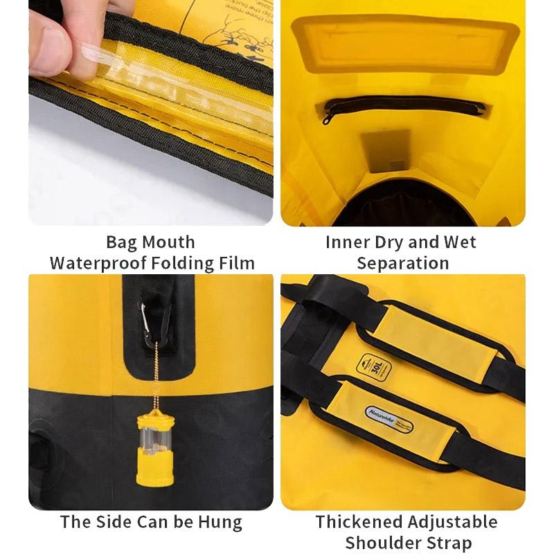 Waterproof Bag For Outdoor Water Activities 20L Khaki - 20L Yellow 8