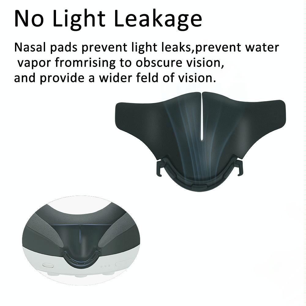 2-piece Vr Nose Pad Mask for Meta Quest 3 - Face Cover Set - 2Pcs /Set 6