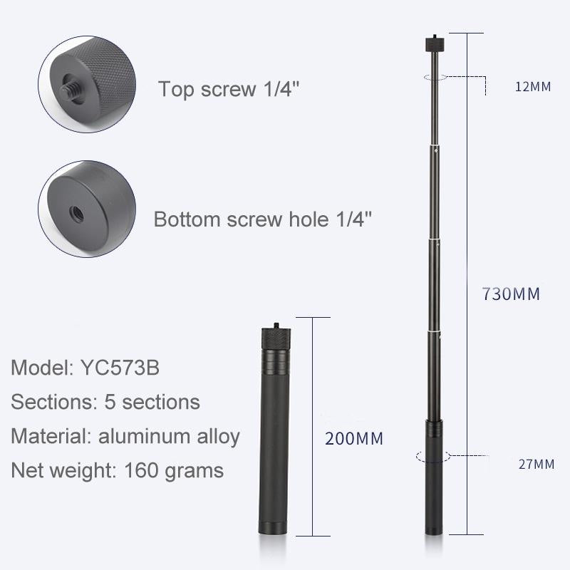 Stabilizing Extension Rod for Feiyu G5 / Spg / Wg2 Gimbal and Dji Pocket / Pocket 2 3