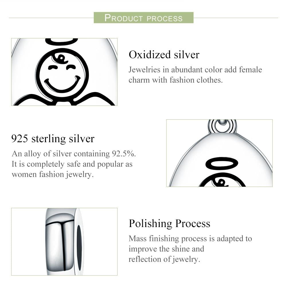 925 Sterling Silver Guardian Angel Necklace & Bracelet Charm 5
