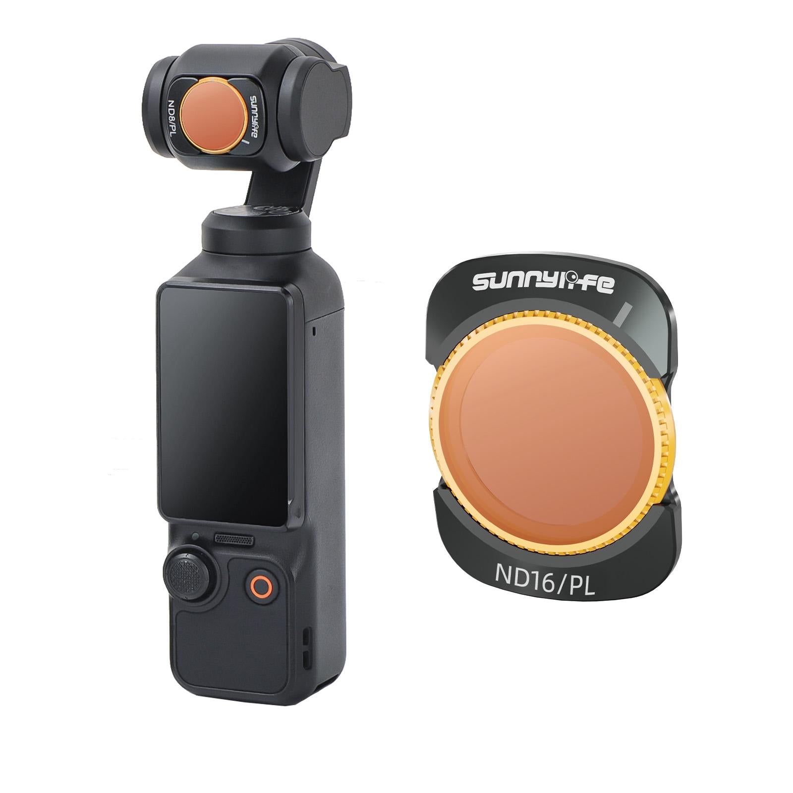 Sunnylife 3 In 1 Nd16 Camera Lens Filter For Dji Osmo Pocket No Gimbal Reset - Cpl 11