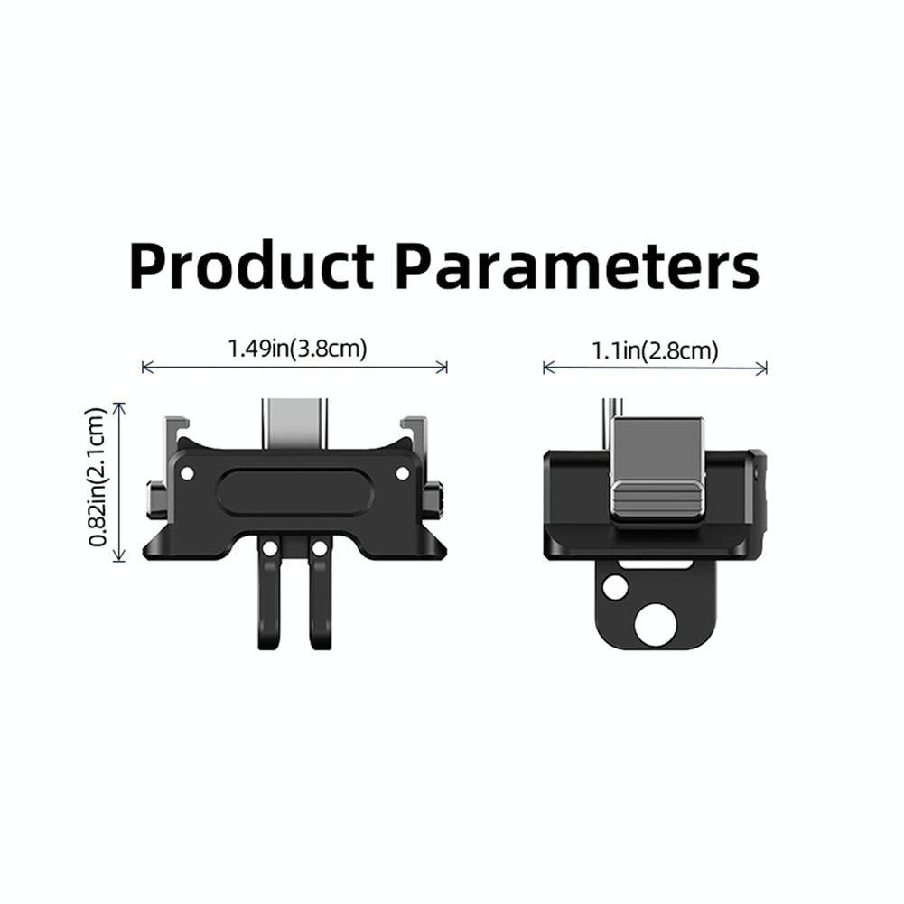 Quick Release Mount Adapter For Dji Osmo Pocket 3 Camera 1 / 4 Inch Hole - With Tripod 3