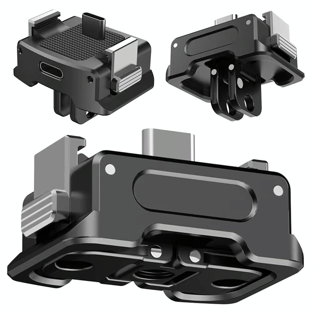 Quick Release Mount Adapter For Dji Osmo Pocket 3 Camera 1 / 4 Inch Hole - With Tripod 5