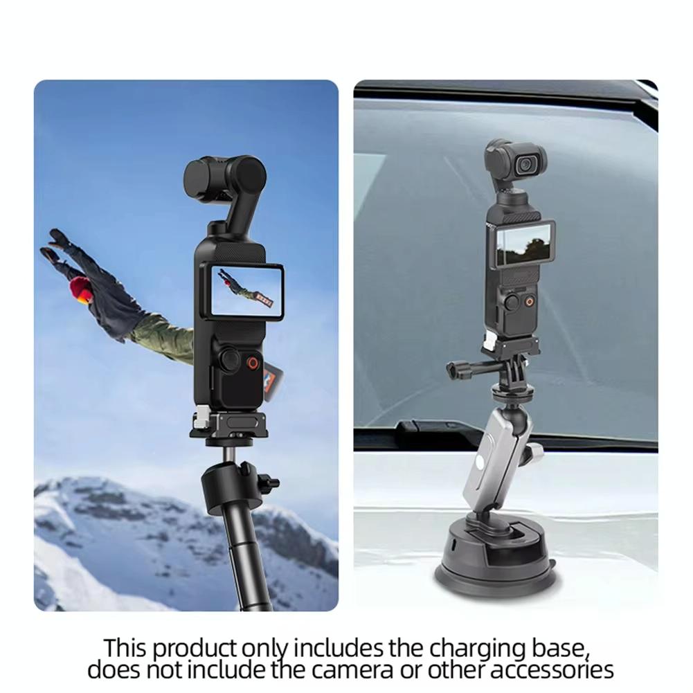 Quick Release Mount Adapter For Dji Osmo Pocket 3 Camera 1 / 4 Inch Hole - With Tripod 11