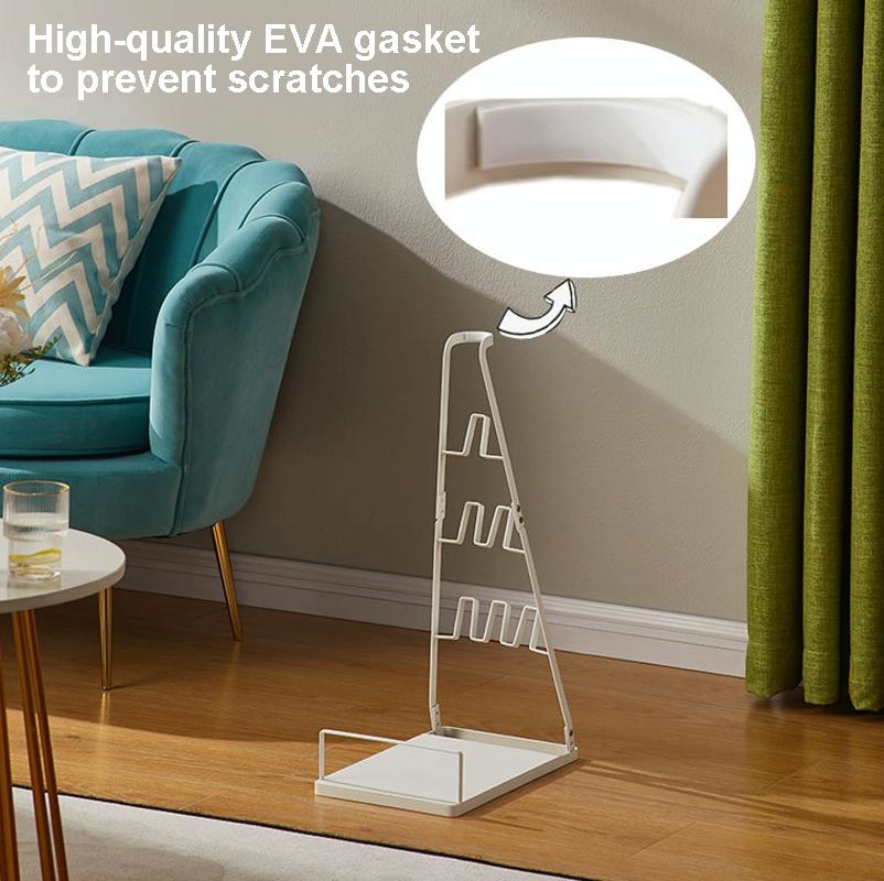 Universal Non-punch Vacuum Cleaner Floor Storage Bracket for Dyson - White 4