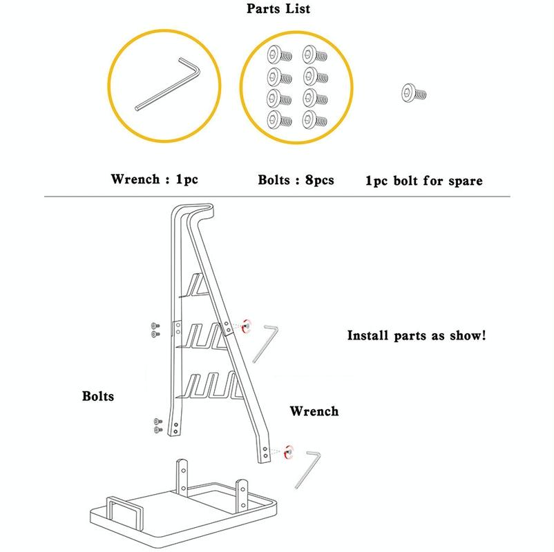 Universal Non-punch Vacuum Cleaner Floor Storage Bracket for Dyson - White 7