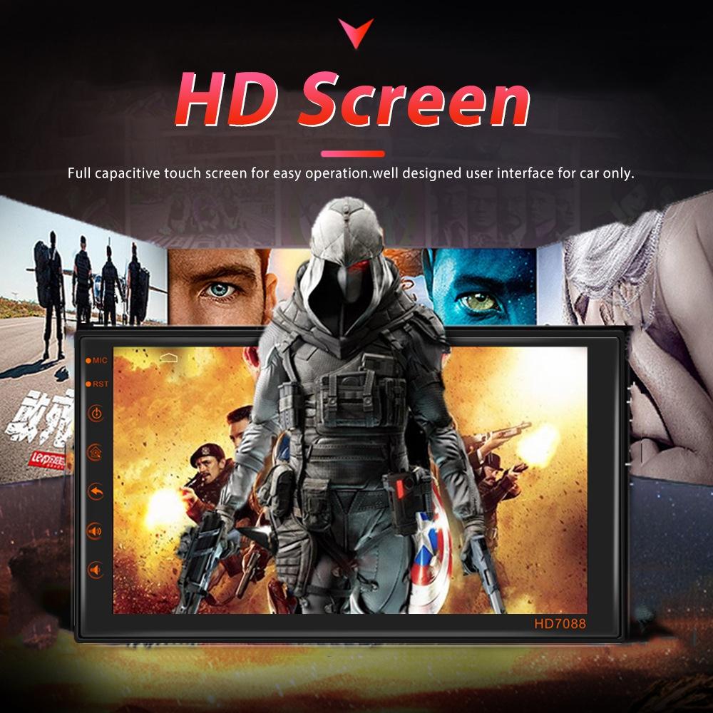 7 Inch Android Navigation Wifi Vehicle Central Control 2 + 16G Screen - Standard + 4Lights Camera 4