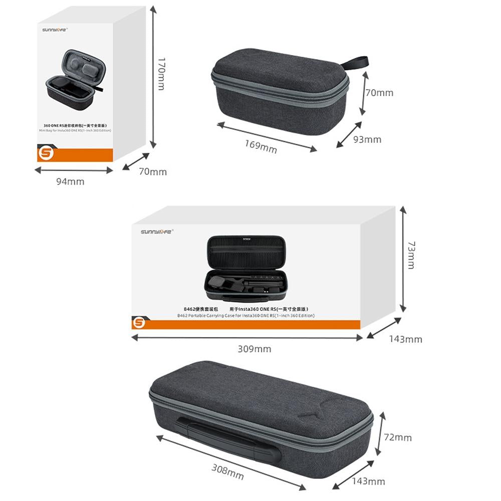 Panoramic Camera Storage Set for Dji Insta360 one Rs 1 Inch with Bag 4