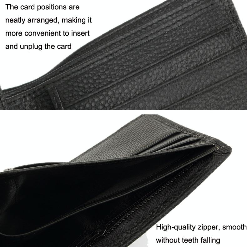 Men Leather Coin Wallet with Rfid Protection 6