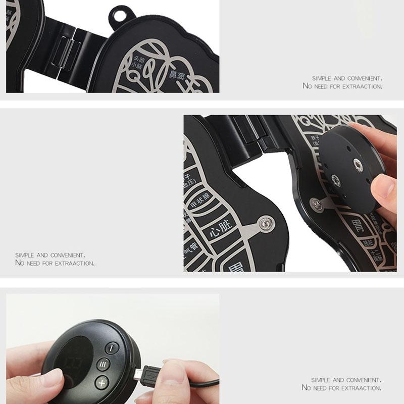 Portable Elderly Foot Massager Pink Battery 6