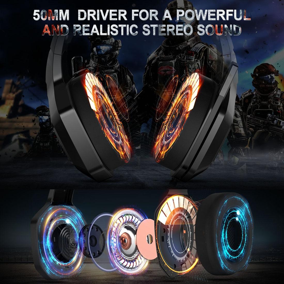 Rgb Led Gaming Headset With Wired Connection 5