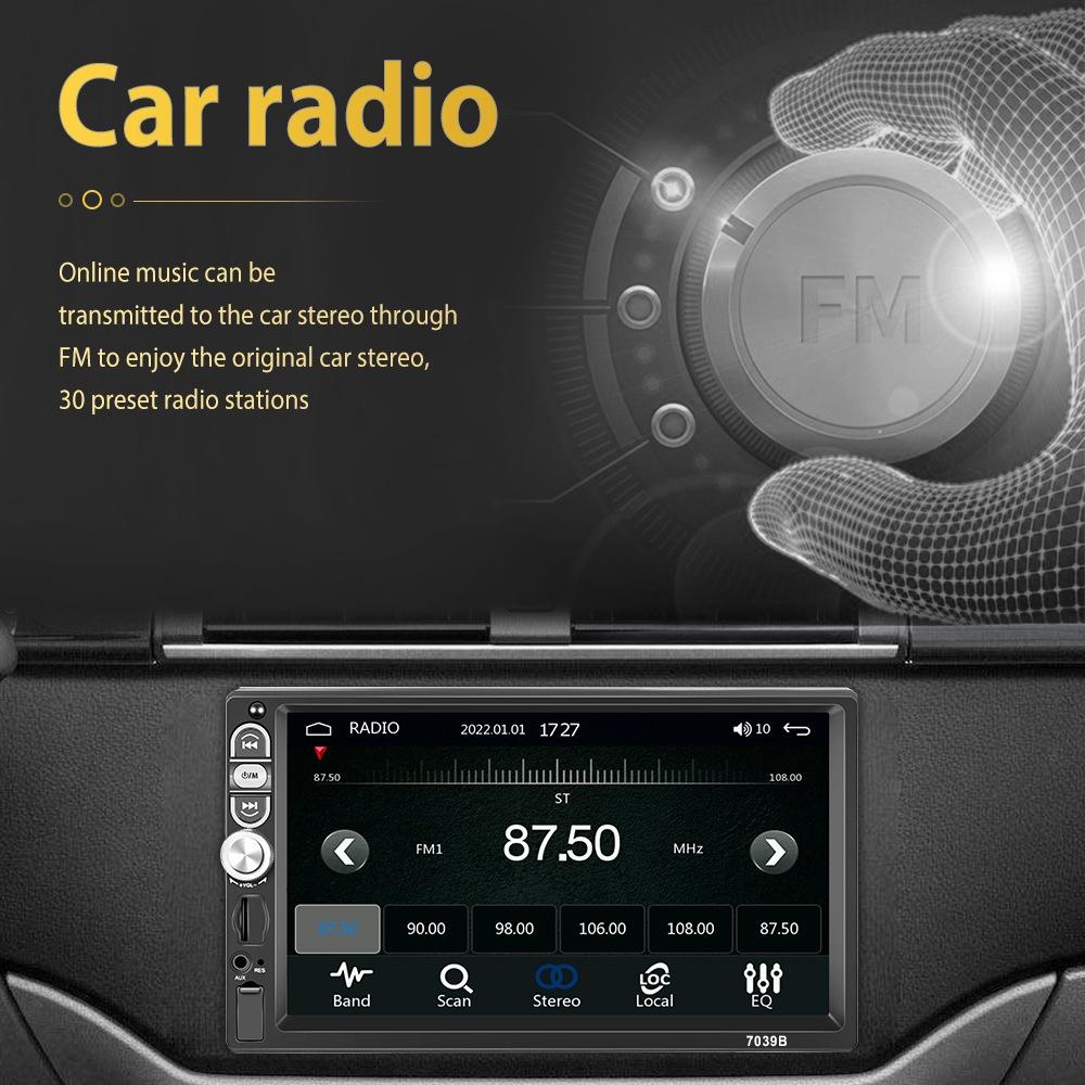 7 Inch Mp5 Bluetooth Carplay Player With Reversing Camera - Standard + 4 Lights 5