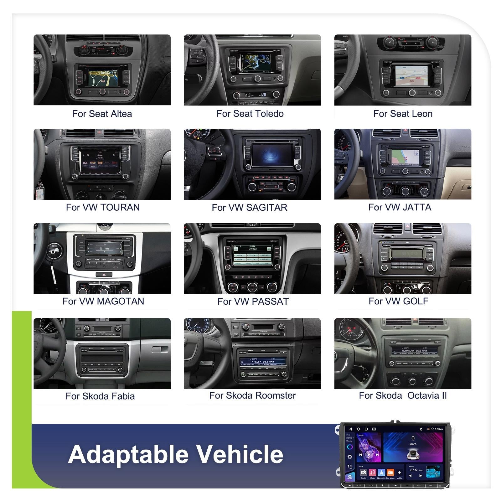 Android 13 Multimedia Player For Vw - 4 + 64G - 7-Inch 3