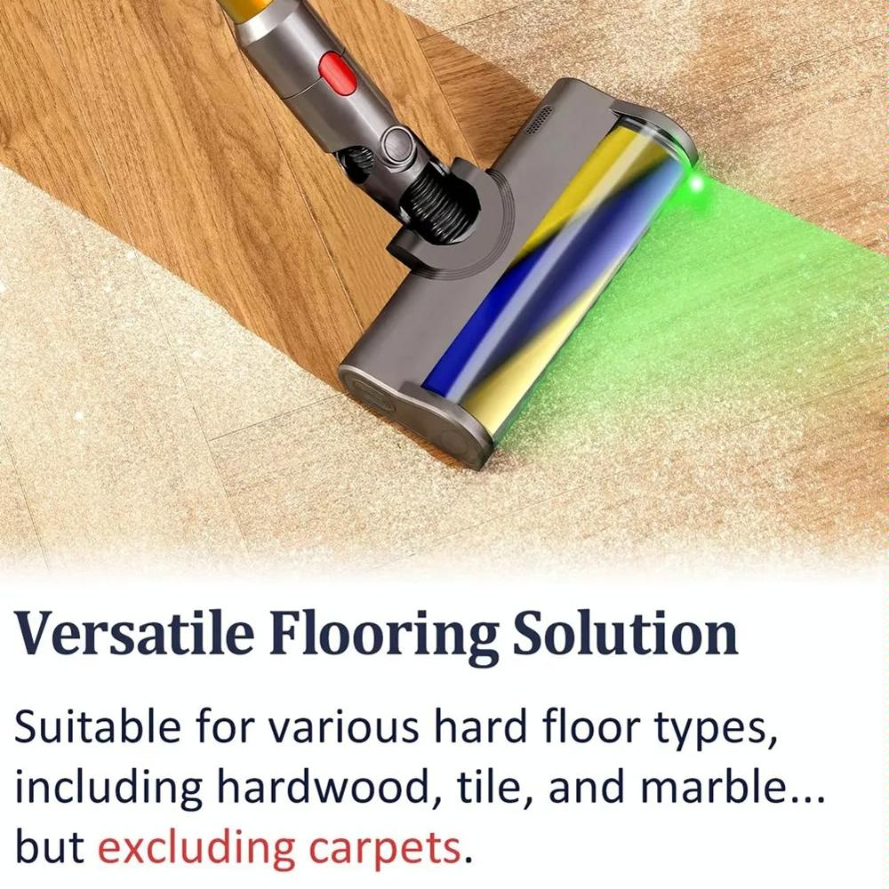 Green Light Dust Display Vacuum Brush Head - For Dyson V7 V8 V10 V11 V15 6