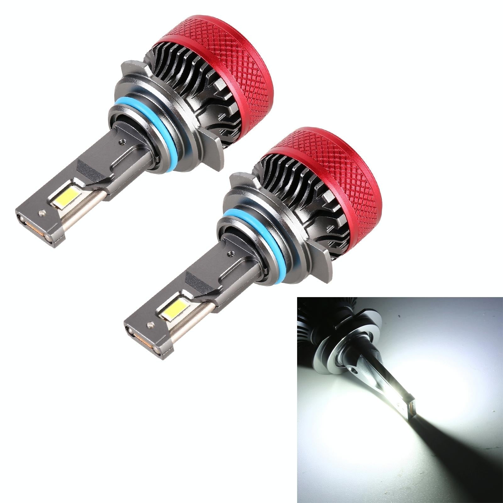 1 Pair 9012 Dc12V 65W 6000K 6500Lm Led Car Headlights 3