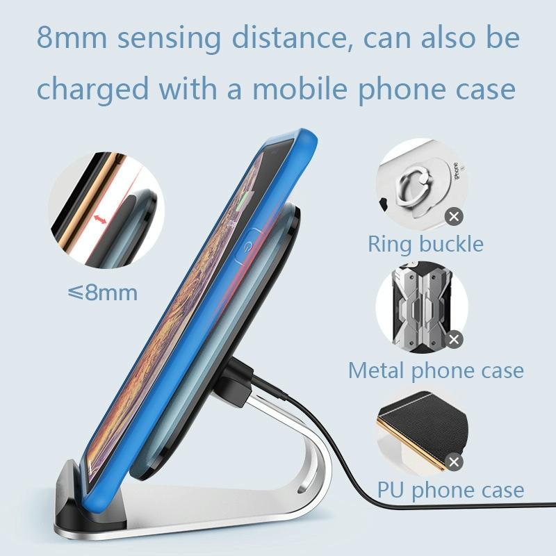 15W Multifunctional Wireless Charger With Stand Silver 6
