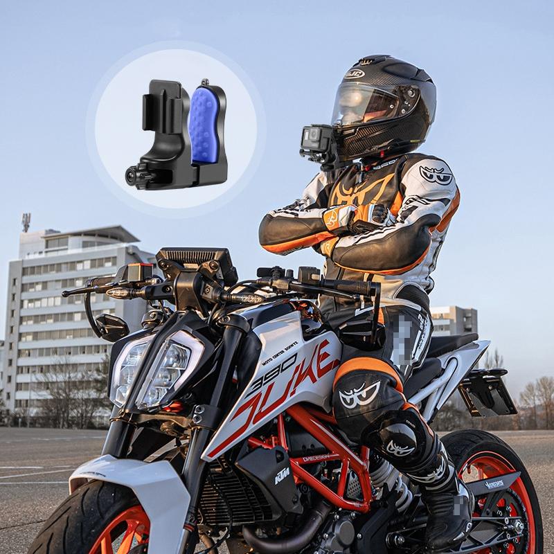 Universal Motorcycle Helmet Mount for Gopro Dji and Sjcam Cameras - Set 2 3