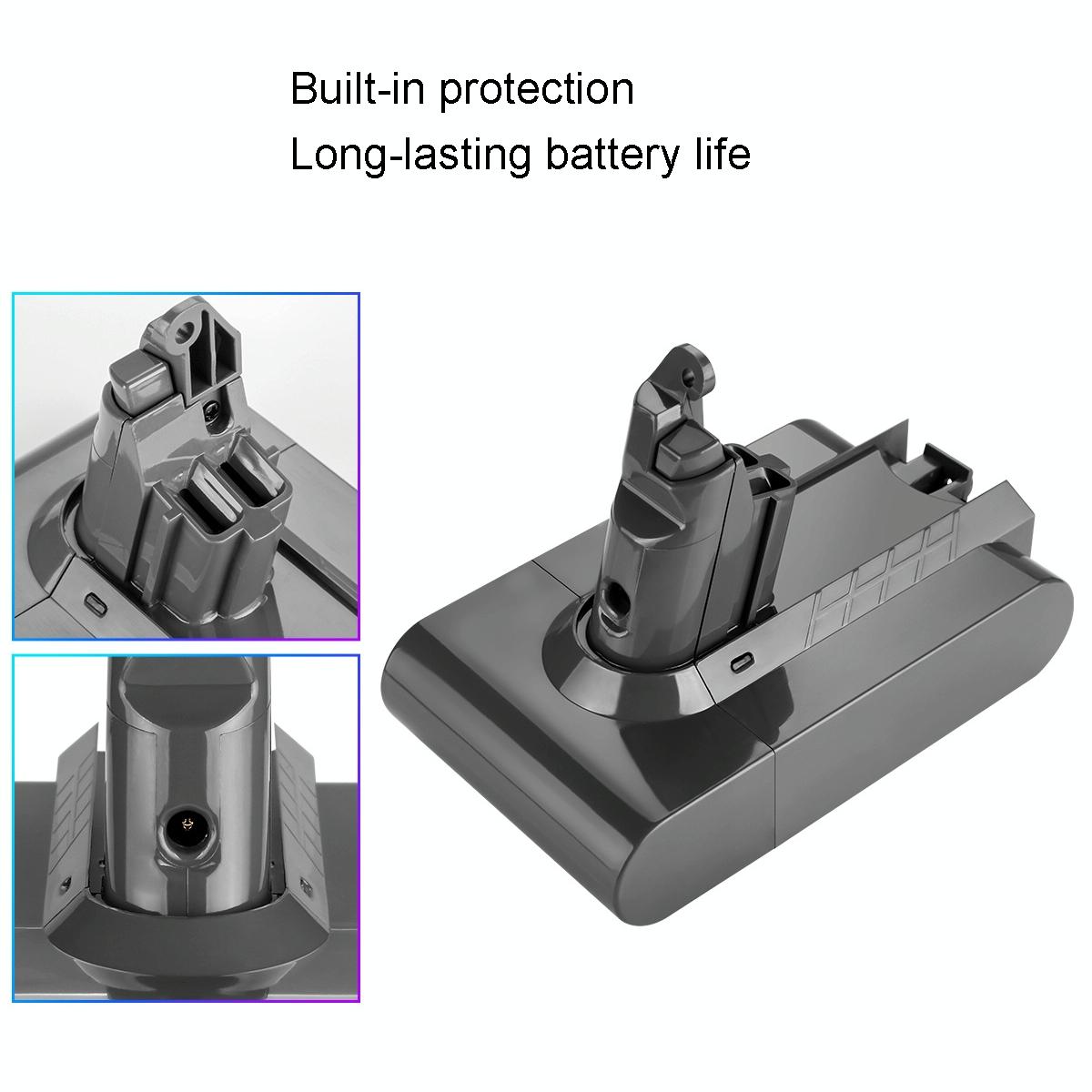 Extra Battery for Dyson V6 Handheld Vacuum - Replacement - V6 2.2Ah 8