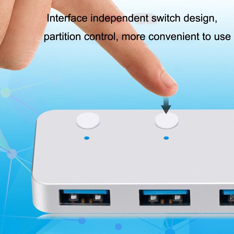 Usb 3.0 4-Port Type-C Aluminum Alloy Hub 120Cm Cable 5