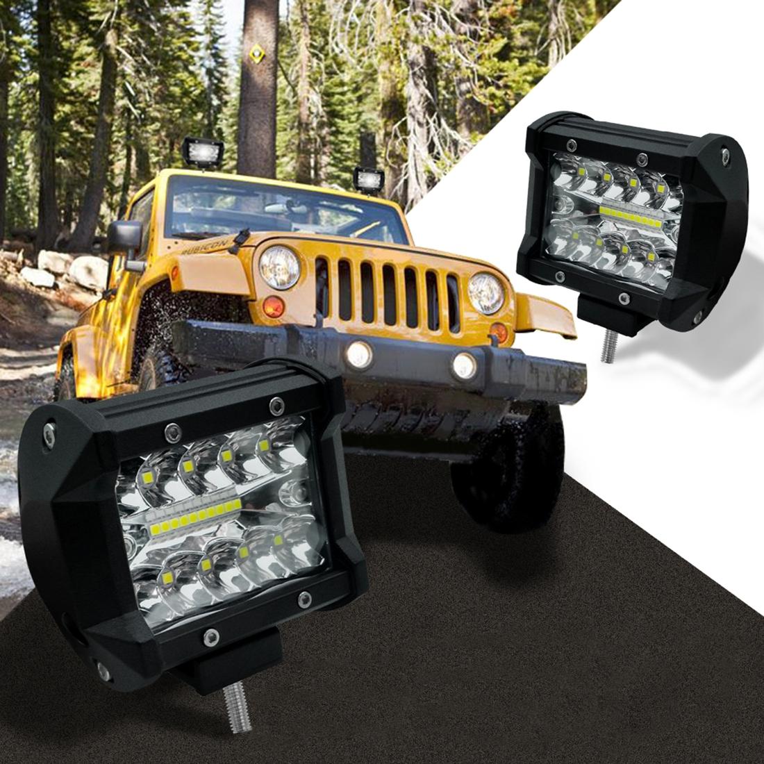 4 Inch 15W 1500Lm Led Strip Lamp Working Refit Off - Road Vehicle Light Roof Strip Light 3