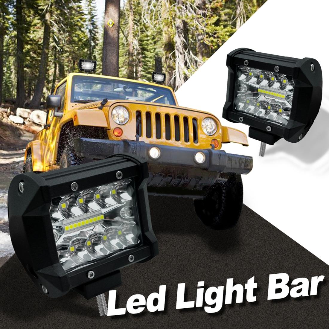 4 Inch 15W 1500Lm Led Strip Lamp Working Refit Off - Road Vehicle Light Roof Strip Light 8