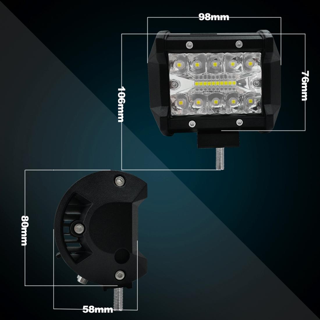 4 Inch 15W 1500Lm Led Strip Lamp Working Refit Off - Road Vehicle Light Roof Strip Light 10