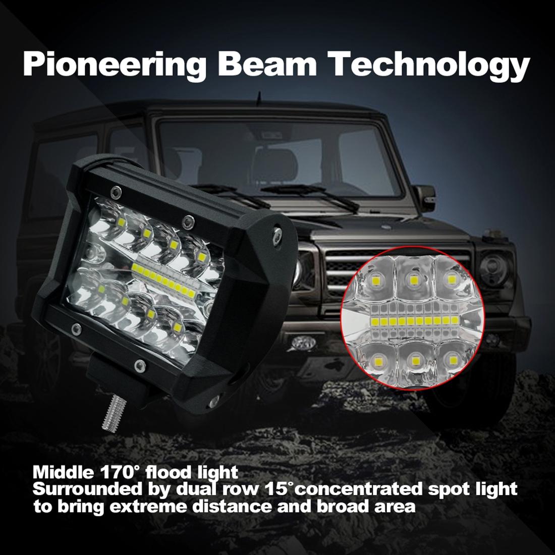 4 Inch 15W 1500Lm Led Strip Lamp Working Refit Off - Road Vehicle Light Roof Strip Light 13