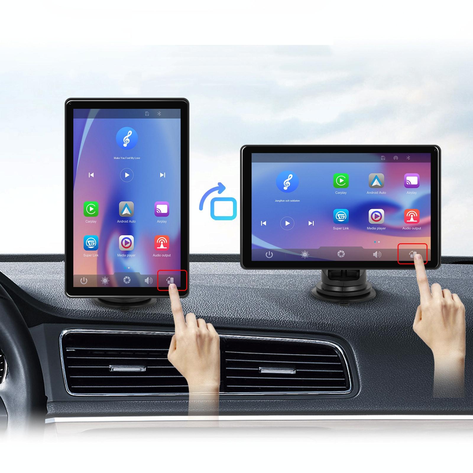 8 Inch Full Touch Car Screen Player - Horizontal / Vertical Carplay / Android Auto - With Camera 3
