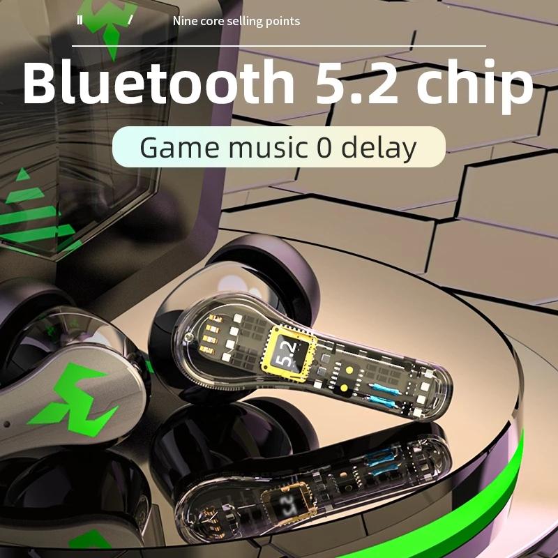 Low Latency Wireless Bluetooth Game Earphones with Colourful Lights - Non-Digital Display 4