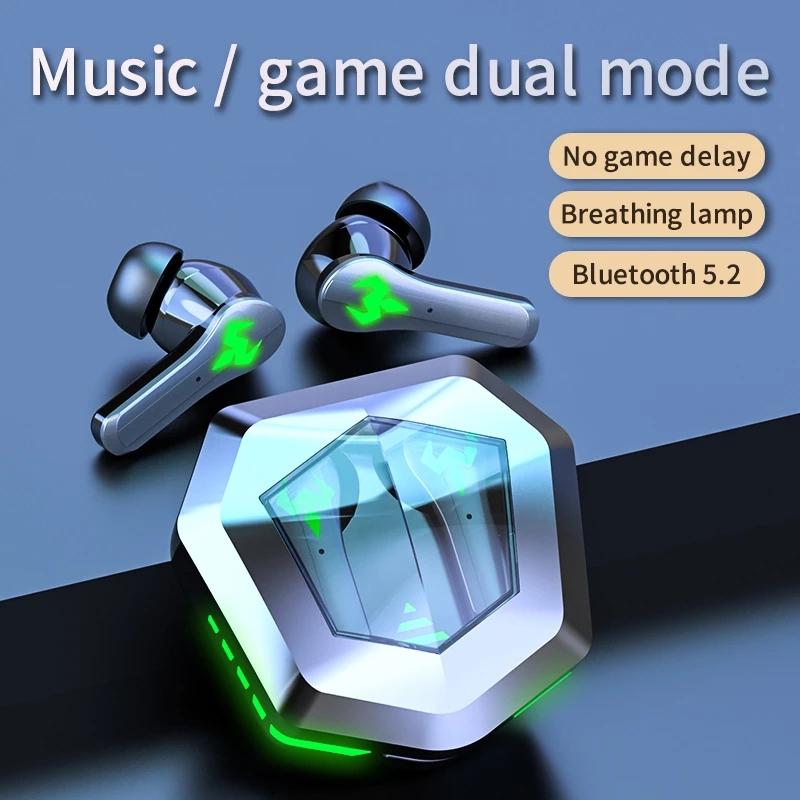 Low Latency Wireless Bluetooth Game Earphones with Colourful Lights - Non-Digital Display 5