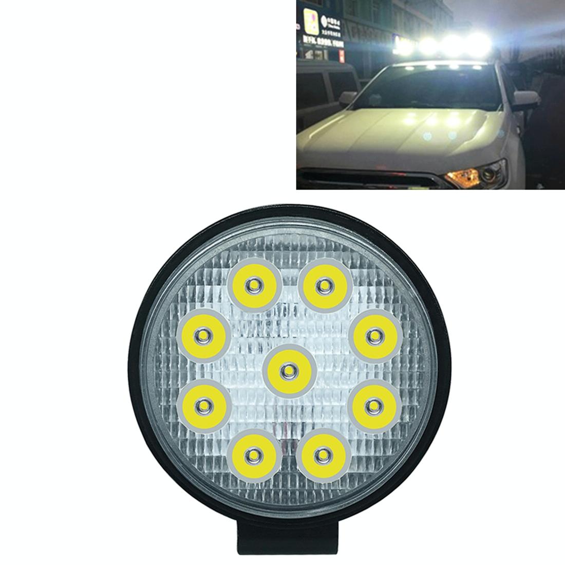 6.7W White Light Round - Shaped Waterproof Car Boat Marine Work Lights Spotlight Led Bulbs Dc 9 - 30V 4