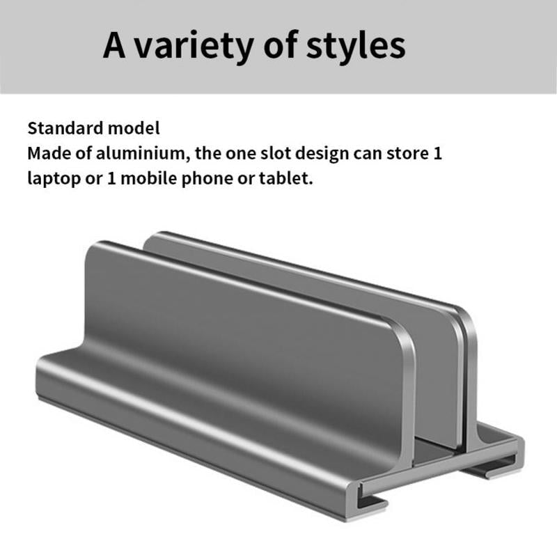 Versatile Aluminum Laptop Tablet Phone Stand - Compact Design 5