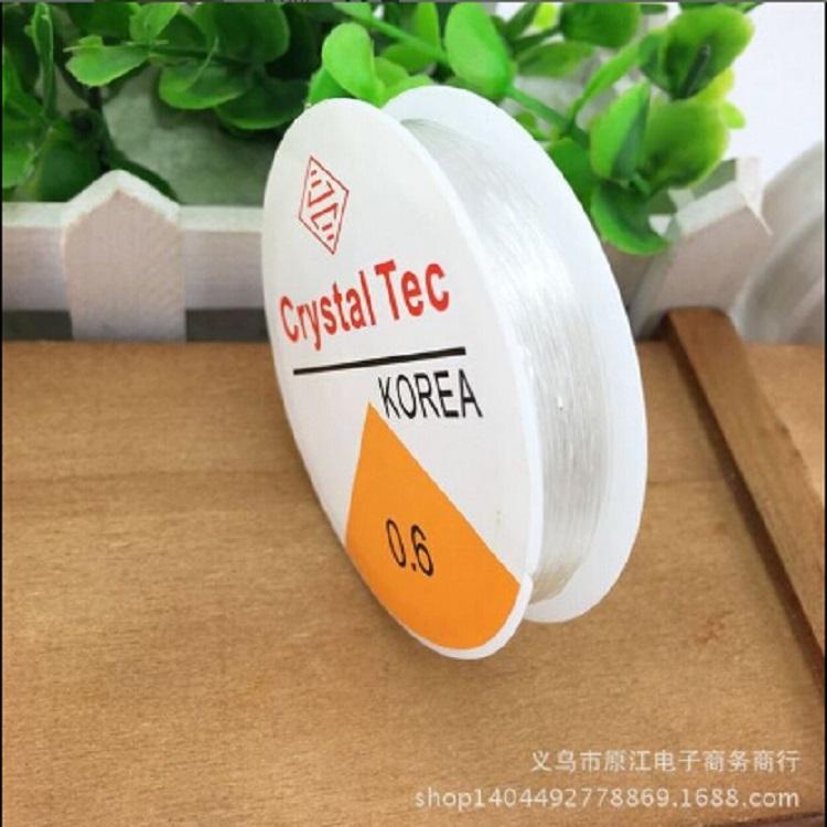 5 Transparent Fishing Line Elastic Wire Rope 0.6Mm Diy Jewelry Material 3