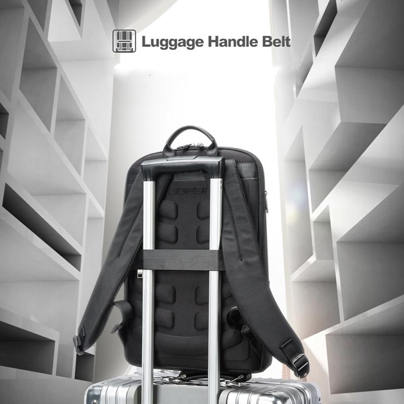 Waterproof Business Laptop Backpack - Genuine Leather Lightweight - Flagship 11