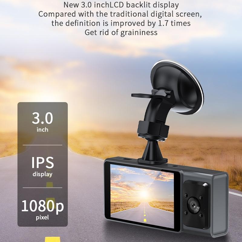 3-in-1 Car Dash Cam with Wifi 1080p Night Vision 3 Ips Screen 32gb - 64G 10