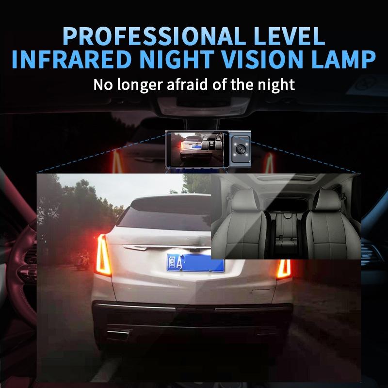 3-in-1 Car Dash Cam with Wifi 1080p Night Vision 3 Ips Screen 32gb - 64G 11